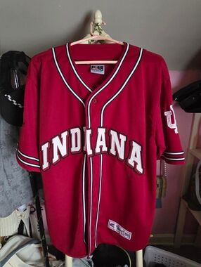 Colosseum IU Indiana 1992 Red Athletic Jersey with Black and White Trim
